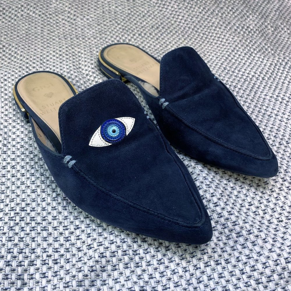 Stuart Weitzman x Gigi Hadid Fur Mules Limited Edition Shoes